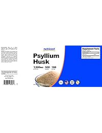 Cápsulas Nutricost Psyllium Husk 500 mg, 1