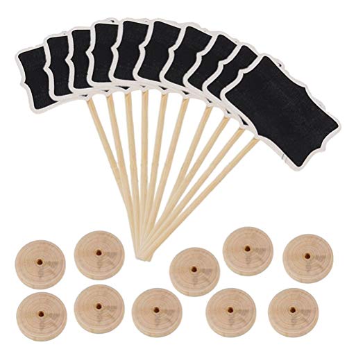 Clip On - 2 Pcs Lot Classic Mini Blackboard Clip On Message Wooden Small Chalkboard Buffets Table - Jewelers Lens Tents Boys Teeth Organizer Music Holder Converter Hair Tent Post Battery Bike