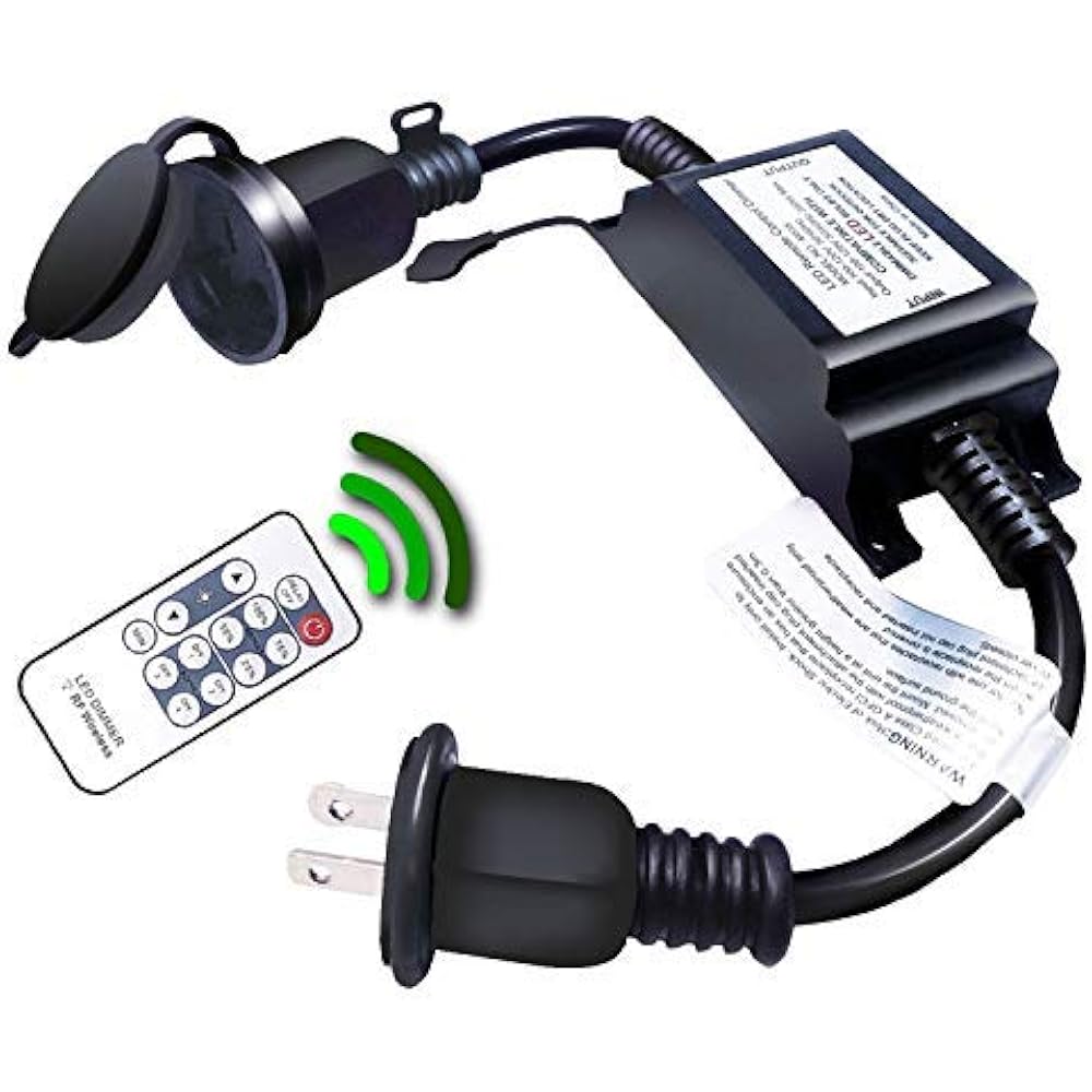 Outdoor Dimmer, Wireless RF Smart Plugin Switch, Remote Control Dimming 200W 192687980932 eBay