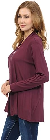Daisy Queen Long Sleeves Open Front Drape Comfy Cardigan For All Seasons