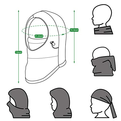 Kids Balaclava Ski Mask Winter Windproof Face Mask Warm Hat for Toddler