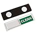 Nano Shield Dishwasher Magnet Clean Dirty Sign, 2021 New Design Decorative Dishwasheer Indicator Slidee Reminder with Sticky Tab Adhesion, Slide Signs Cool Kitchen Gadgets - White