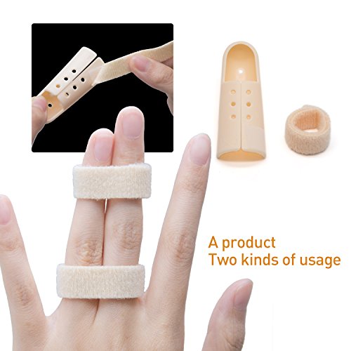 Finger Splint Brace, Mallet Finger Splints Pinky, Plastic Finger Protector Support for Arthritis