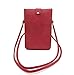 Small Travel Phone Purse Matte PU Leather Mini Crossbody Single Shoulder Bag Cellphone Pouch Wallet Case for iPhone X max 8 7 6 / Plus