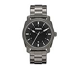 Fossil Men's 42mm Machine Smoke IP Stainless Steel Dress Watch