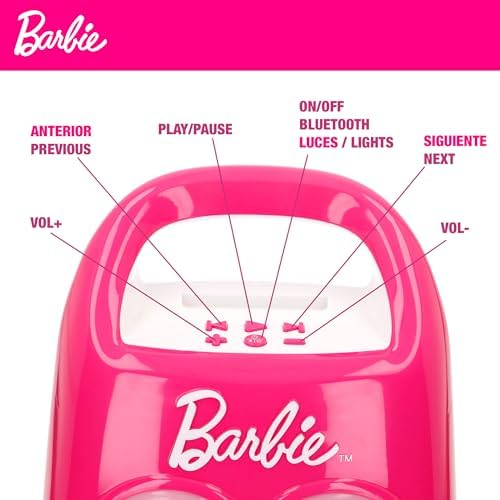 Coluna de karaoke com microfone, mede 28x17x38 cm, ligação Bluetooth, luzes coloridas, inclui cabo USB, alça de transporte, brinquedos para raparigas, presentes para meninas de 4 anos (47869)