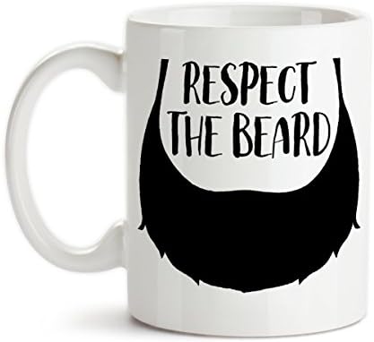 11 oz Coffee Mug by Groovy Giftables - Respect The Beard 001
