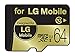 LG Mobile 64GB MicroSDXC Micro SD High Performance UHS-1/Class 10 Micro SD Micro SDXC up to 50MB/s Memory Card