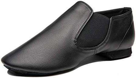 IIGDance Black Low Heel Jazz Dance Shoe Slips-on2 Dancing Shoes