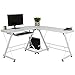 Best Choice Products Wood L-Shape Corner Computer Desk PC Laptop Table Workstation Home Office White