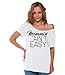 Awkwardstyles Mommin Ain't Easy Off Shoulder Tops T-shirt Black + Bookmark
