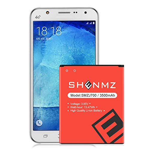 Galaxy J7 Battery, (Upgraded) 3500mAh SHENMZ Li-ion Replacement Battery for Samsung Galaxy J7 SM-J700 (2015 Ver) Samsung Galaxy J7 SM-J700 EB-BJ700BBC/ EB-BJ700BBU J700P J700T J700T1 J700M J700H