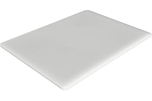 Thirteen Chefs Cutting Boards for Kitchen - 24 x 18 x .5" White Color Coded Plastic Cutting Board with Non Slip Surface - Dishwasher Safe Chopping Board