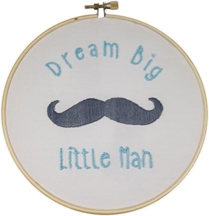 Queen Bee Stitching, Embroidery Kit for beginners, Gift Set, Mustache Design