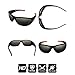 BLUPOND Motorcycle Glasses for Men Women - Polarized Sports Sunglasses for Riding Cycling - UV400 Protection - Chopper