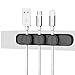 Guojia Cable Clip Holder,Magnetic Cable Clips,Desktop Cord Management,Multipurpose Cord Organizer with 3-Pack Cable Buckles for TV PC Home Office(Black)