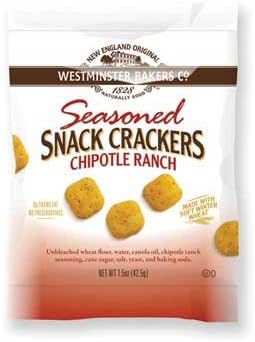 Westminster Cracker Chipotle Ranch Oyster Cracker, 1.5 Ounce -- 72 per case.