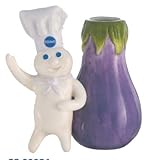 Pillsbury Doughboy Ceramic Eggplant Vase