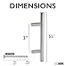 Satin Nickel Kitchen Cabinet Pulls - 3 Inch Bar - 25 Pack of Kitchen Cabinet Hardware