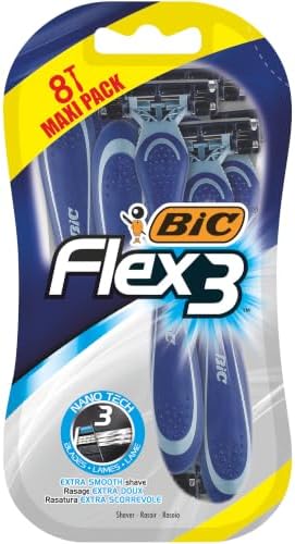 Flex3 Maquinillas de Afeitar para Hombre – Blíster de 8 unidades