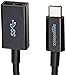 Amazon Basics USB Type-C to 3.1 Gen1 Female Adapter, 10-Pack, Black