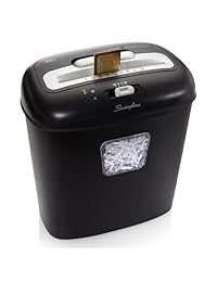 Trituradora de papel Swingline 1757383AZBL dúo, con corte súper transversal para el   basura. Con capacidad para 12 hojas y 1 usuario, Negro negro