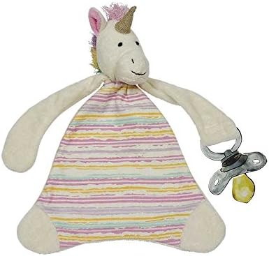 Maison Chic Pacifier Blankie, Trixie The Unicorn