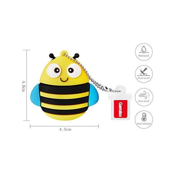 Garrulax USB Stick, Premium USB 2.0, High Speed Cute Tier Niedliches Silikon 8GB / 16GB / 32GB USB-Flash-Laufwerk Wasserdicht Memory Stick Speicherstick – Bild 7