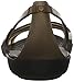 crocs Women's Isabella Huarache Flat W Jelly Sandal, Black, 7 M US