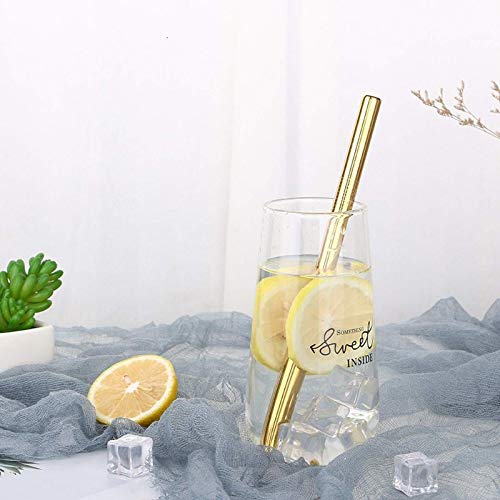 Große 12 mm Bubble Tea Milchshake Strohhalm Wiederverwendbare Metall-Strohhalme Edelstahl Trinkhalme Set (lila ein… – Bild 7