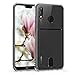 kwmobile Crystal TPU Case for Huawei P20 Lite - Protective Phone Case with ID Card Slot Holder for Photos Bills Cards - Transparent