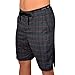 Mens Athletic Shorts, Perfect to be Worn as Mens Boardshorts, Mens Golf Shorts or as Mens Swim Shorts (Black Plaid, 36)
