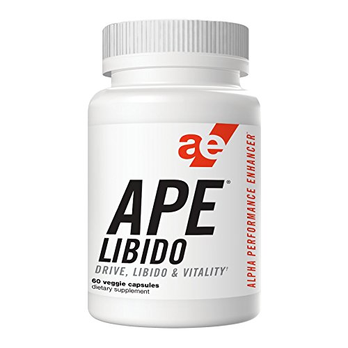 APE Libido and Testosterone Booster - Increase Sex Drive, Endurance & Stamina, Performance & Vigor, Supports Blood Flow & Fullness - 60 Count