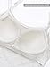 Satinior Women's Cami Camisole Built-in Bra Adjustable Spaghetti Strap Tank Top Padded Cami Tanks (M Size, White)