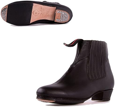 Miguelito Men's Mexican Folklorico Dance Ankle Boots, Black, 25.5 Mex 8 US