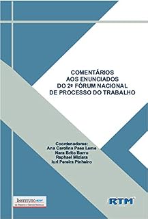 Livro COMENTÁRIOS AOS ENUNCIADOS DO 2º FÓRUM NACIONAL DE PROCESSO DO TRABALHO