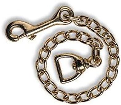 Partrade Stud Chain Nickel Plated Swivel Eye Durable Training Chain Horses 24"