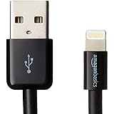 AmazonBasics Lightning to USB A Cable - Apple MFi Certified - Black - 4 Inches/10 Centimeters