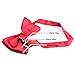 Alizeal Men's Pre-Tied Adjustable Length Solid Color Tuxedo Party Bow Tie, Champagne