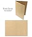 Best Paper Greetings Blank A7 Kraft Brown Paper & Envelopes for Card Making - 5 x 7 In & 5.25 x 7.25 In, 50 Pack, Brown - Bulk Blank Notecards with Envelopes for Invitations & Thank You Notes