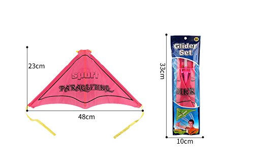 Inverlee Kids Paragliding Flying Hang Glider Set Launch Catapult Slingshot Outdoor Toy (Blue) - Thumbnail 5