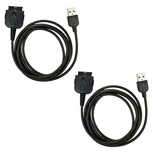 2 Pack Fenzer Black USB Data Sync Cable for Dell Axim x50 x50v x51 x51v