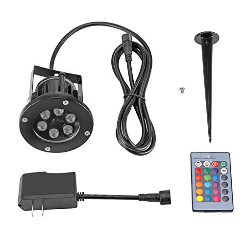 RGB Landscape Lights, Ourleeme Outdoor Spotlight with Stake,Lawn Flood