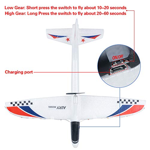 Electric Airplane Toys, Rechargeable 2 Flight Mode Throwing Plane, Outdoor Sport Toy, Foam Education Glider Aeroplane for boys Adults, Family Flying Game Toy,Styrofoam Airplanes,Gift for Kids Teenager