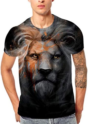 Mens T Shirt,Ba Zha Fashion Shirt Mens Skull 3D Printing Tees Shirt Short Sleeve T-Shirt Blouse Tops Leisure Sports Tops Men Boys Casual Hiking Tees Beach T-Shirt Blouse Mens Tops