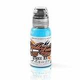 World Famous Tattoo Ink – Vegan-Friendly Professional Tattooing Inks – Rainbow Blue, 1/2 Ounce