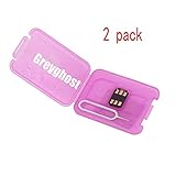 Greyghost RSIM 12 R-SIM Nano Unlock Card, R-SIM 12 Smart 4G Card Unlock Card Adapter Converter Kits with Tools for IPhoneX 8P 8 7P 7 6SP 6P 6S 6 5C 5S 5 (2 Packs)