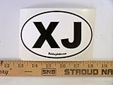 X J Euro Oval Jeep Cherokee Bumper Sticker