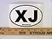 X J Euro Oval Jeep Cherokee Bumper Sticker
