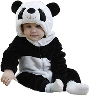 panda romper baby